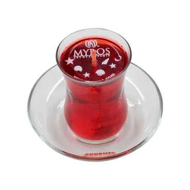 Bodrum Themed Glass Transparent Gel Candle