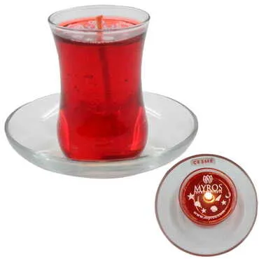 Cesme Themed Glass Transparent Gel Candle