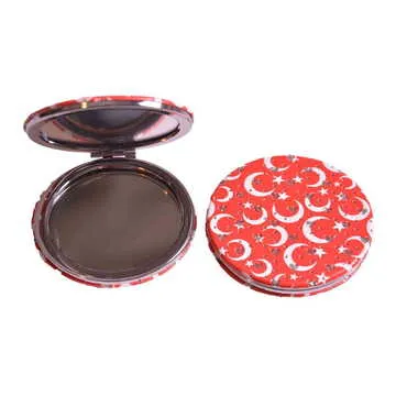 Turkey Themed Custom Printed Round Pocket Mirror