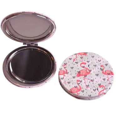 Toptan Sevimli Hayvanlar Temalı Myros Yuvarlak Pu Ayna - Standart - 5