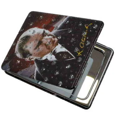 Ataturk Themed Custom Printed Rectangle Pocket Mirror - 4