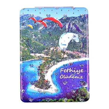Fethiye Themed Custom Printed Rectangle Pocket Mirror - 2