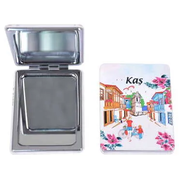Kas Themed Custom Printed Rectangle Pocket Mirror