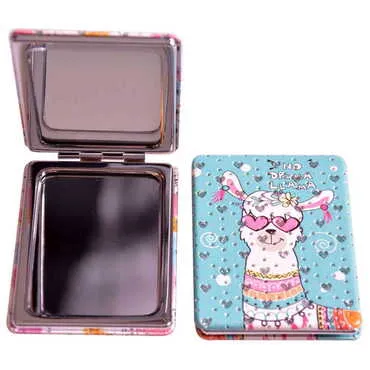Cute Animals Themed Custom Printed Rectangle Pocket Mirror - Standart - 2