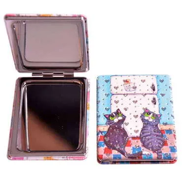 Cute Animals Themed Custom Printed Rectangle Pocket Mirror - Standart - 8