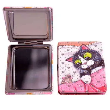 Cute Animals Themed Custom Printed Rectangle Pocket Mirror - Standart - 9