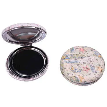 Cute Animals Themed Custom Printed Round Curved Pocket Mirror - Standart - 2
