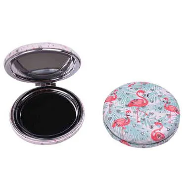 Cute Animals Themed Custom Printed Round Curved Pocket Mirror - Standart - 6