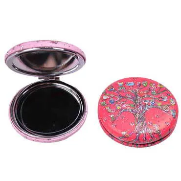 Cute Animals Themed Custom Printed Round Curved Pocket Mirror - Standart - 7