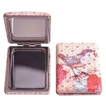 Cute Animals Themed Custom Printed Rectangular Curved Pocket Mirror - Standart - 6