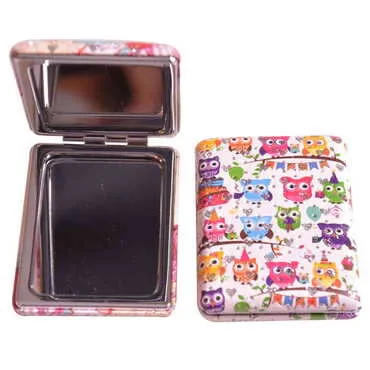 Cute Animals Themed Custom Printed Rectangular Curved Pocket Mirror - Standart - 12