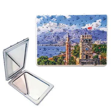 Toptan Özelleştirilebilir Myros Dikdörtgen Özelleştirilmiş Pu Ayna 85x62x11 mm