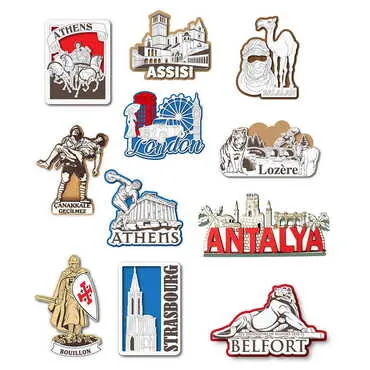 Toptan Özelleştirilebilir Myros Ahşap Magnet