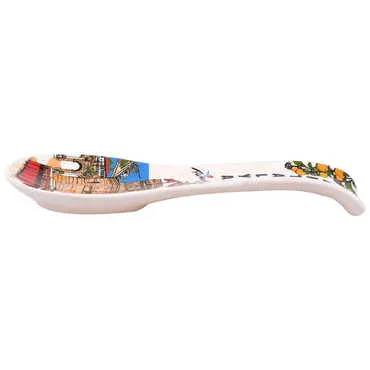 Antalya Themed Ceramic Serigraphy Printed Spoon Rests - Standart - 2