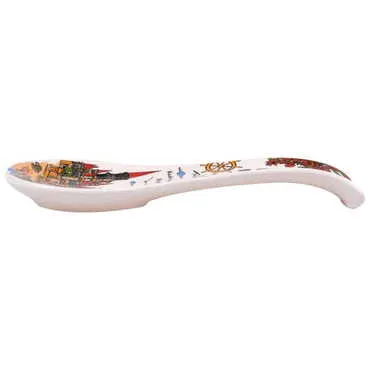 Belek Themed Ceramic Serigraphy Printed Spoon Rests - Standart - 3