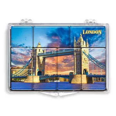 Toptan Londra Temalı Myros Kutulu Magnet Seti Sekizli - Standart - 2