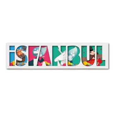 Theme Park Themed Wooden Customised City Name Letter Souvenir Fridge Magnet