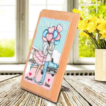 Sweetheart Themed Wooden Desktop Decor - 2