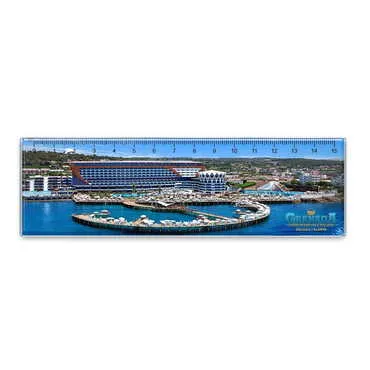 Toptan Otel Temalı Myros Cetvel Magnet 165x50 mm