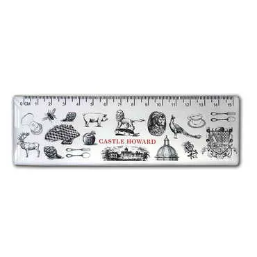 Customazible Epoxy Dome Souvenir Magnetic Ruler Magnet 165x50 mm
