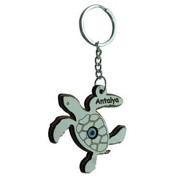 Sea Creatures Themed Wooden Custom Printed Wooden Keyring