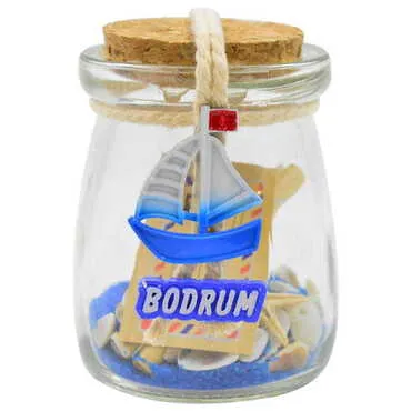Toptan Bodrum Temalı Küçük Mantarli Şi̇şe