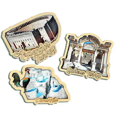 Customazible Wooden Customised Souvenir Fridge Magnet