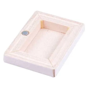 City Themed Wooden Canvas Fridge Magnet 50x70 mm - Standart - 3
