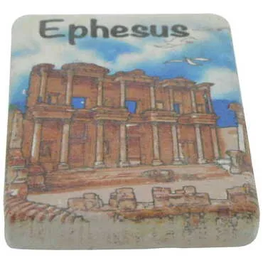 Toptan Efes Temalı Myros Taş Magnet 60x45 mm - 2