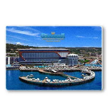 Hotel Themed Customised Stone Fridge Magnet 60x45 mm