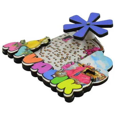 Ayvalik Themed Wooden Customised 2D Souvenir Fridge Magnet - 13