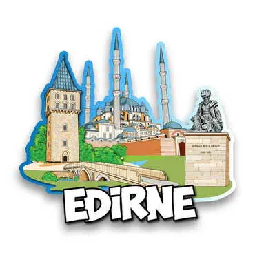 City Themed Wooden Customised 2D Souvenir Fridge Magnet
