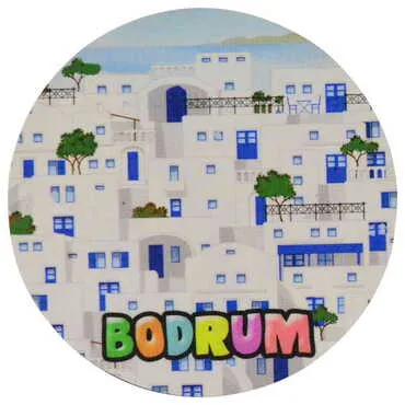 City Themed Wooden Custom Printed Souvenir Coaster 100 mm - Standart