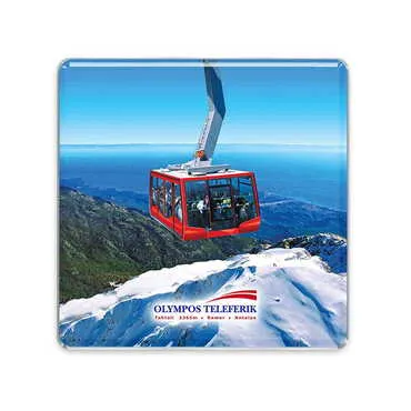 Toptan Teleferik Temalı Myros Magnet 35x35 mm