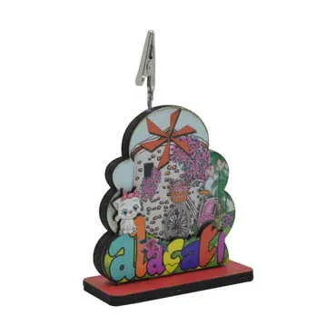 Toptan Alaçatı Temalı Myros Ahşap Kağıt Tutucu - Standart - 3