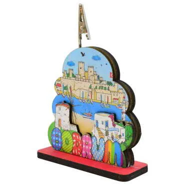 Bodrum Themed Wooden Customised Paper Clip - Standart - 2