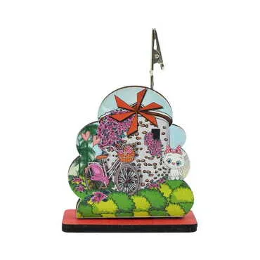 Toptan Çeşme Temalı Myros Ahşap Kağıt Tutucu - Standart - 2