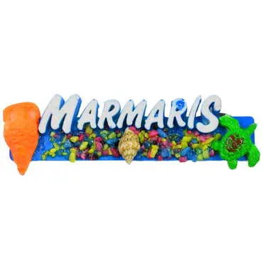 Marmaris Themed Polyester Fridge Magnet