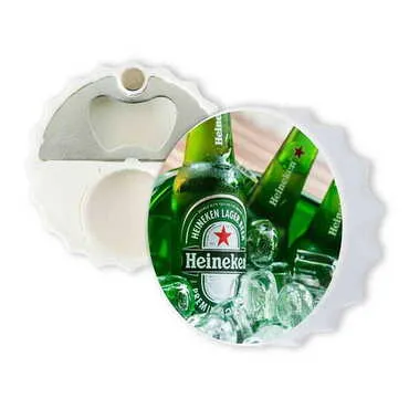 Promotional Customised Uv Printed Bottle Cap Shaped Plastic Base Bottle Opener 63x15 mm - Standart