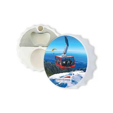 Toptan Teleferik Temalı Uv Baskılı Kapak Açacak Magnet 63x15 mm