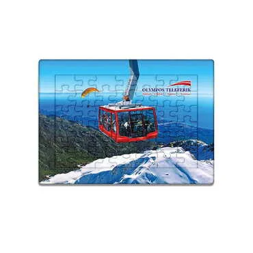 Toptan Teleferik Temalı Uv Baskılı Puzzle 130x180 mm