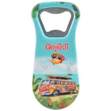 Geyikli Themed Customised Uv Printed  Plastic Base Plastic Base Bottle Opener 95x43 mm