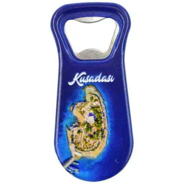 Kusadasi Themed Customised Uv Printed Plastic Base Plastic Base Bottle Opener 95x43 mm