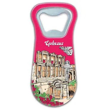 Museum Themed Customised Uv Printed Plastic Base Plastic Base Bottle Opener 95x43 mm