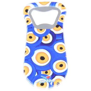 Evil Eye Themed Customised Uv Printed Plastic Base Plastic Base Bottle Opener 95x43 mm - Standart
