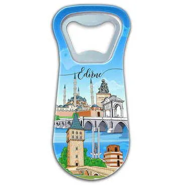 City Themed Customised Uv Printed Plastic Base Plastic Base Bottle Opener 95x43 mm - Standart