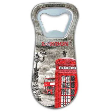 City Themed Customised Uv Printed Plastic Base Plastic Base Bottle Opener 95x43 mm - Standart - 2