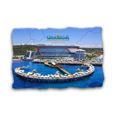 Toptan Otel Temalı Uv Baskılı Mozaik Magnet 80x50 mm