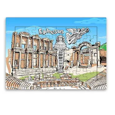 Toptan Müze Temalı Uv Baskılı Puzzle 190x270 mm