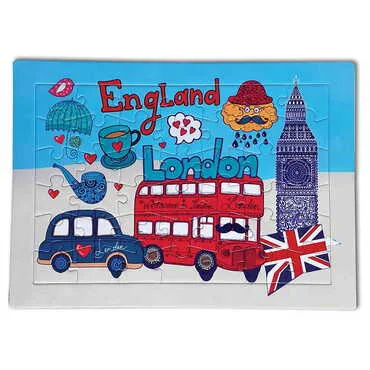Toptan Özelleştirilebilir Uv Baskılı Puzzle 190x270 mm